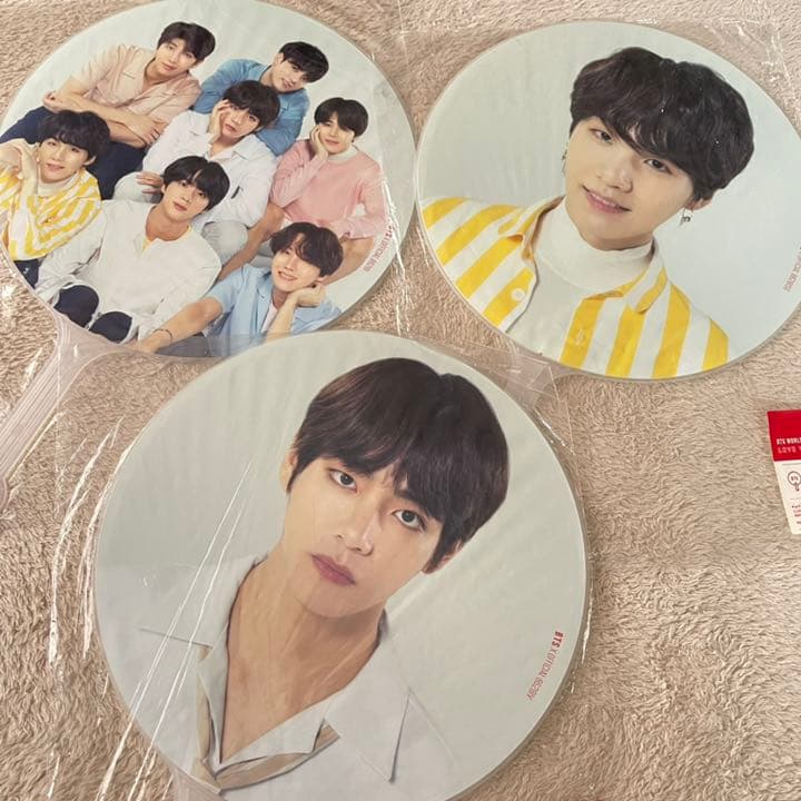 マジショ LYS SYS ハピエバ フラッグ テテ ユンギ グク 団扇 うちわ