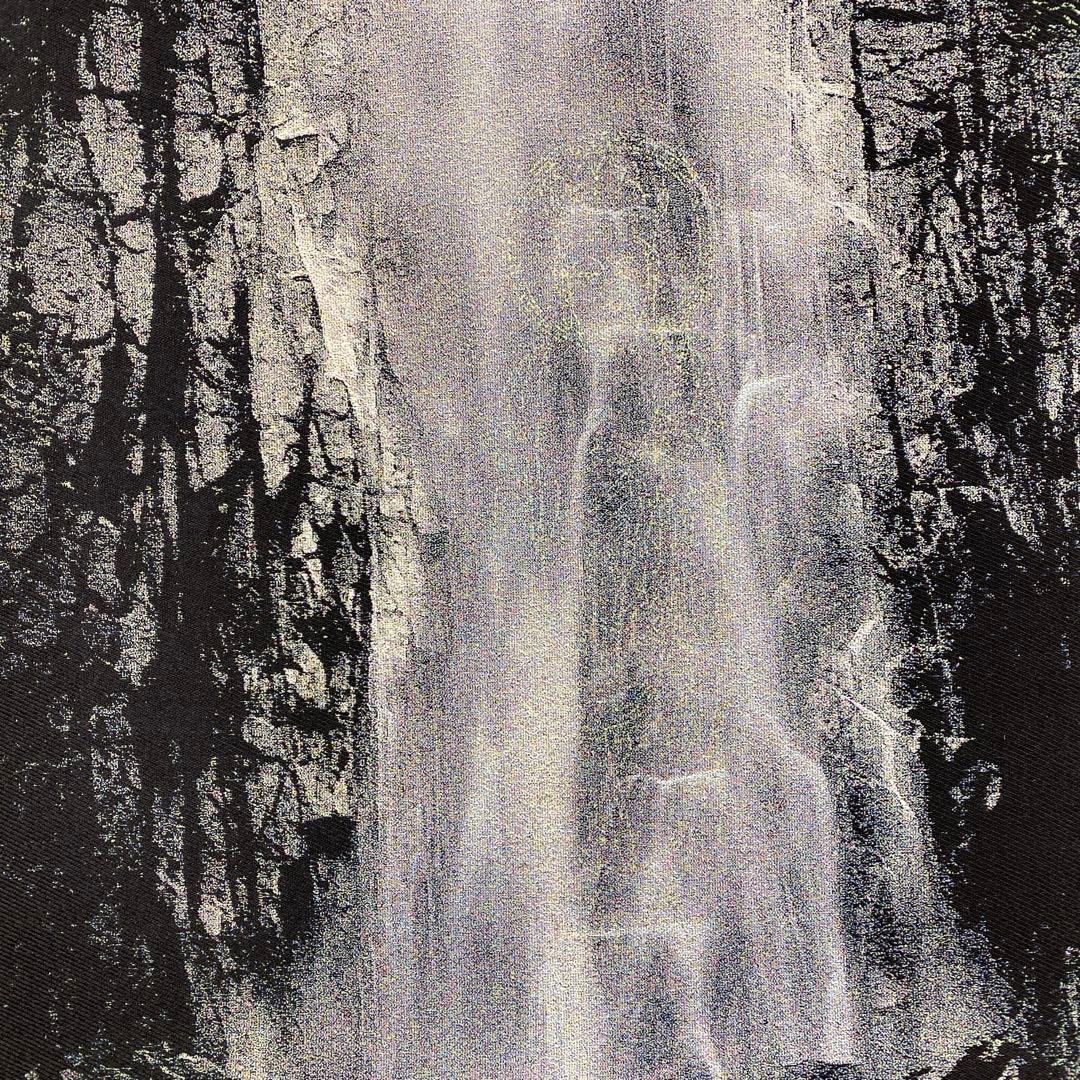 美品 掛け軸 西陣織 那智の滝 観音出現図 太巻き付 西国三十三所