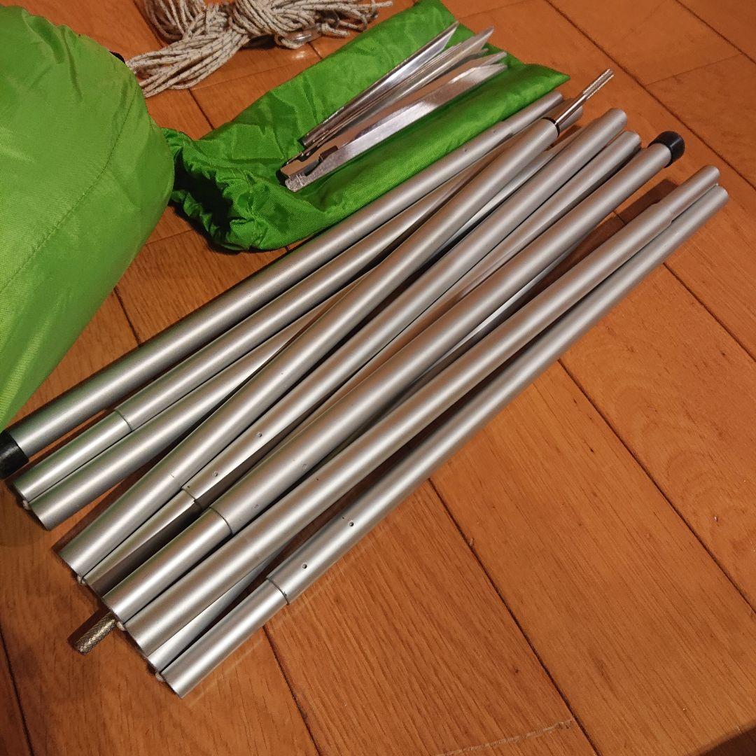 モンベル ミニタープHX ＋ アルミミニタープポール165x2本