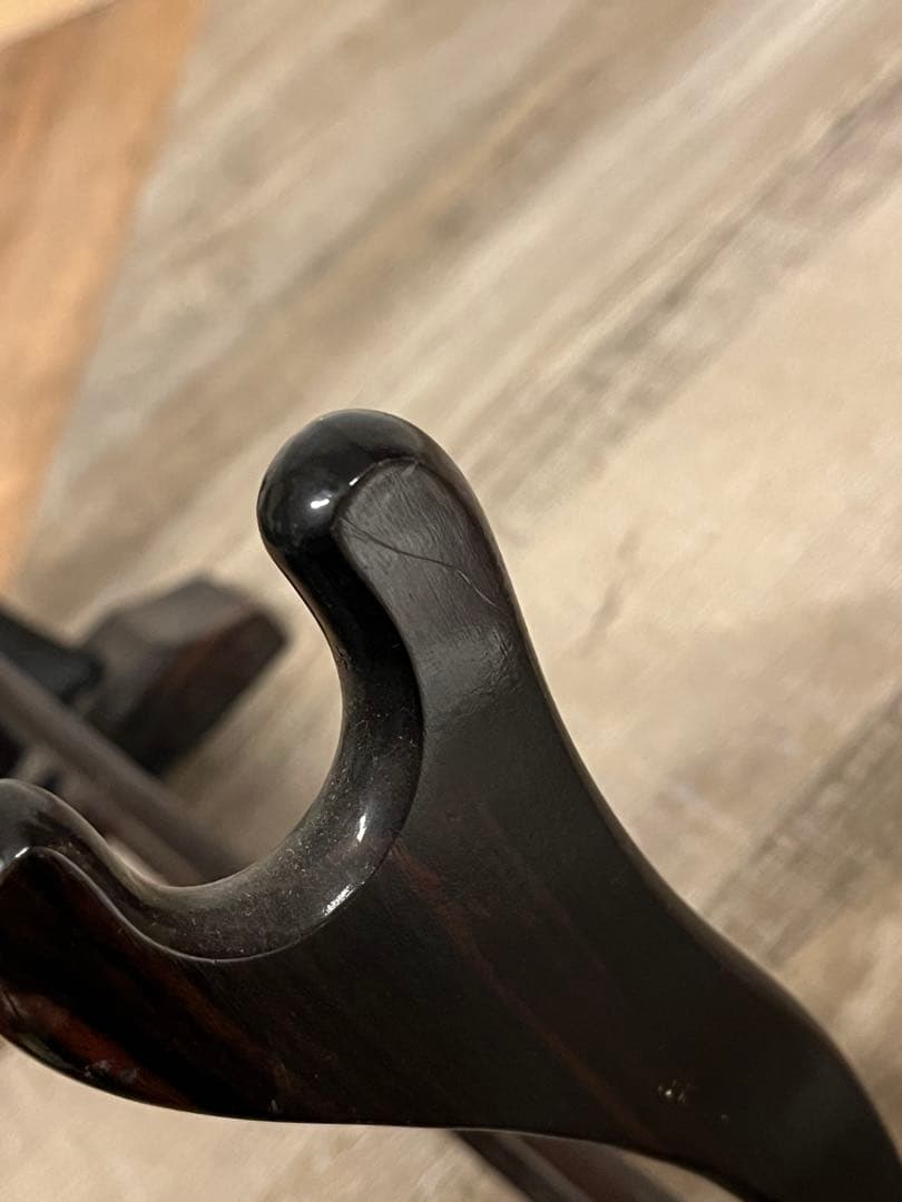 木製 透かし 二本掛用 刀掛け 武具 刀装具