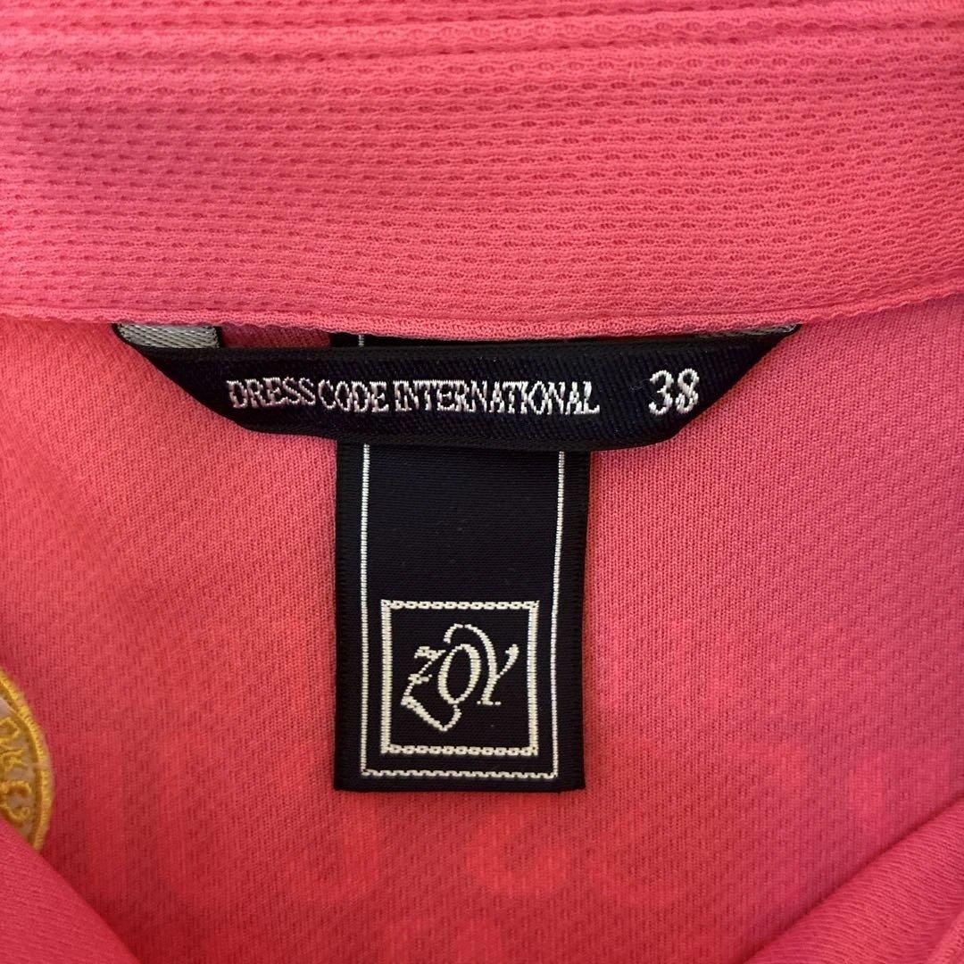 先日初優勝した、金澤志奈ちゃんのサイン入りのZoy ピンク 半袖ポロシャツ です