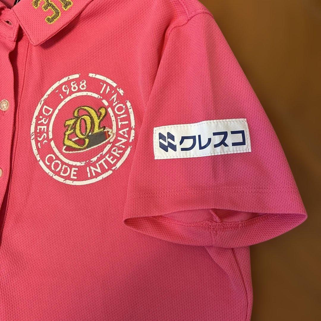 先日初優勝した、金澤志奈ちゃんのサイン入りのZoy ピンク 半袖ポロシャツ です