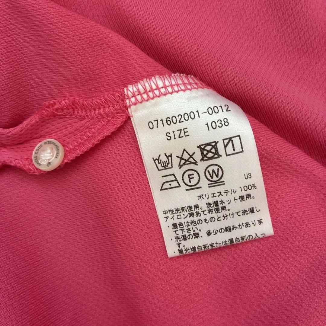 先日初優勝した、金澤志奈ちゃんのサイン入りのZoy ピンク 半袖ポロシャツ です