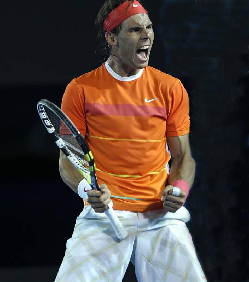 【未使用】ナイキ ナダル 2010 全豪 シャツ M