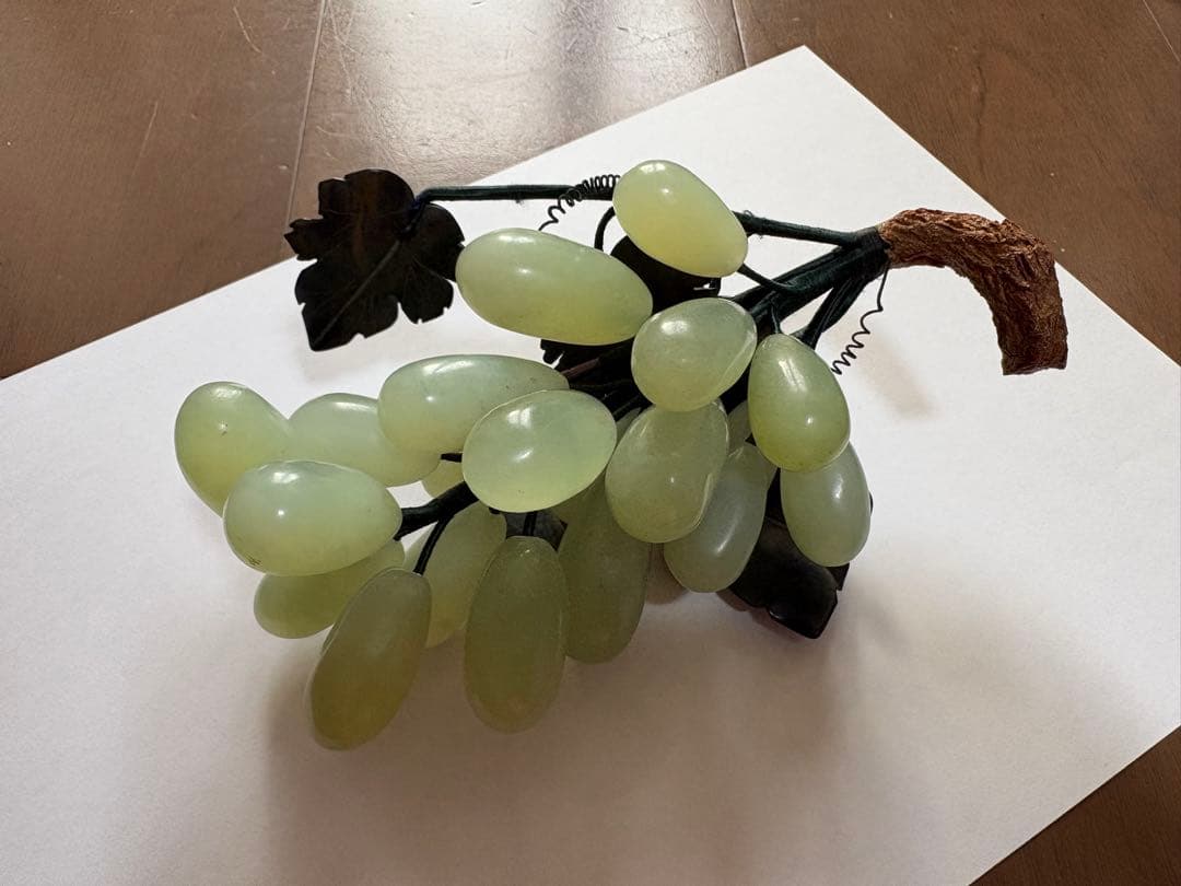 翡翠　ぶどう　置き物
