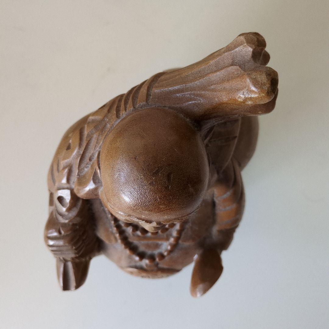 ★断捨離バーゲン 超特価セール★薫作 開運 木彫り 布袋尊 七福神 開眼成就