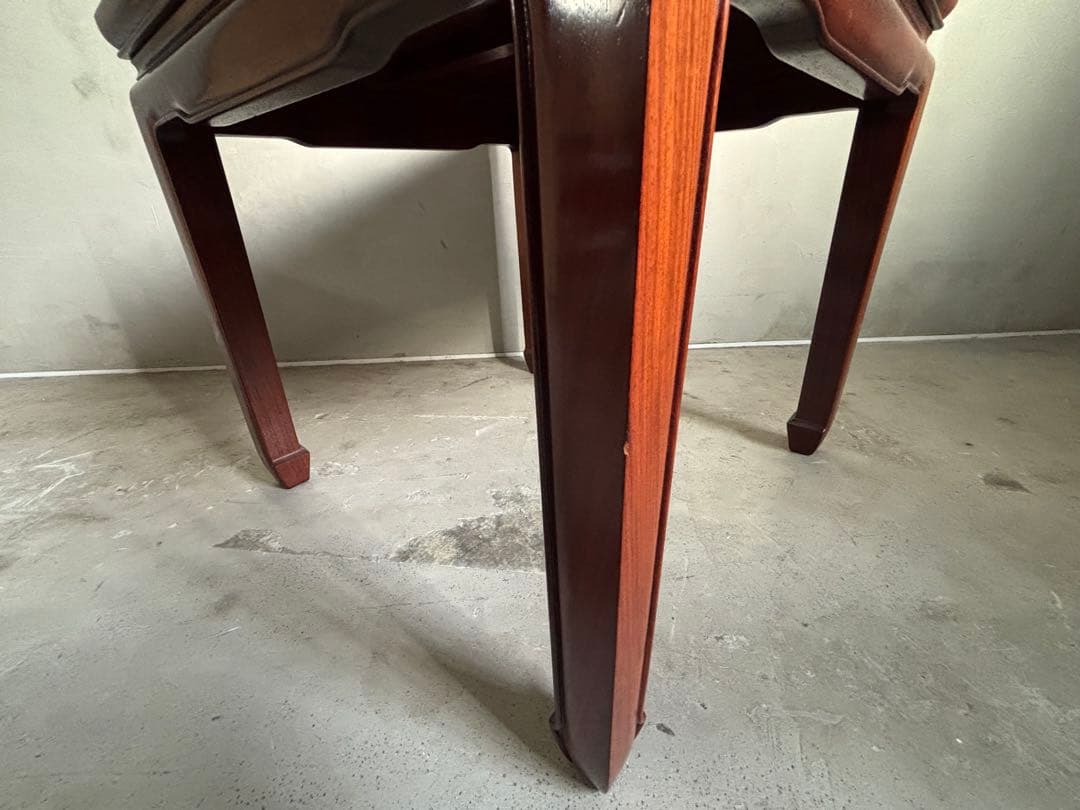 アンティーク 唐木 花梨 無垢材 サイドテーブル テーブル 古家具 木製