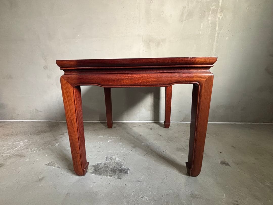 アンティーク 唐木 花梨 無垢材 サイドテーブル テーブル 古家具 木製