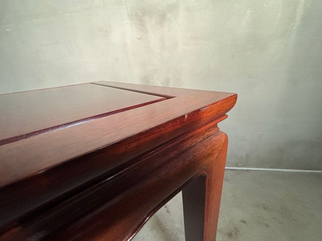 アンティーク 唐木 花梨 無垢材 サイドテーブル テーブル 古家具 木製