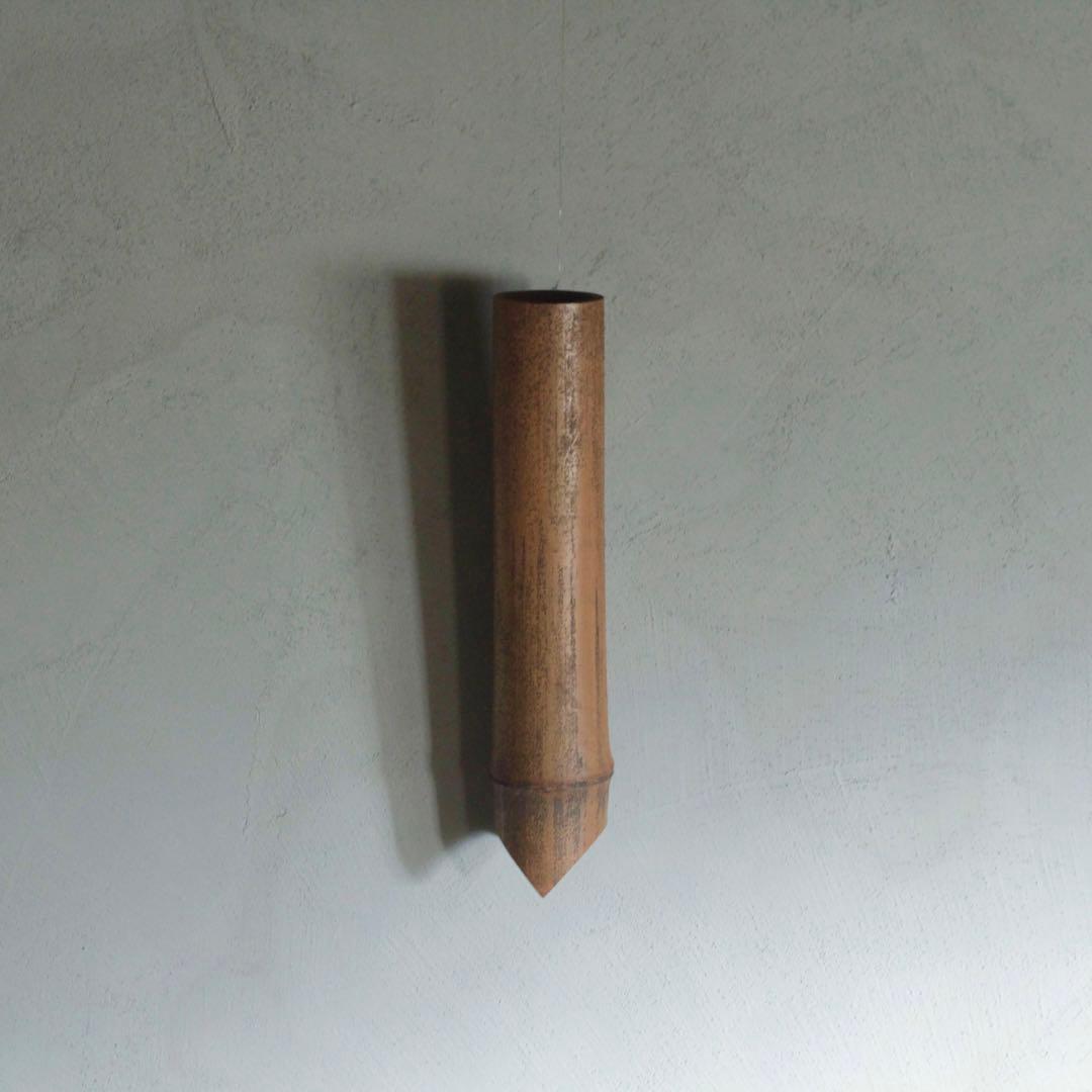 虎斑竹 斑竹 掛け花入 古道具 アンティーク 花器