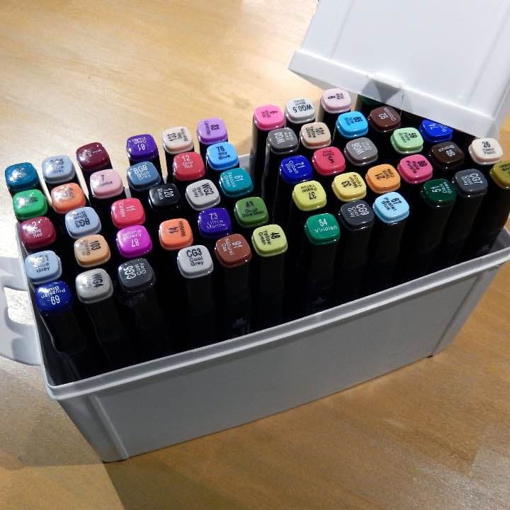 【新品・60本セット】コピック入門用として最適なアルコールマーカー ハードケース