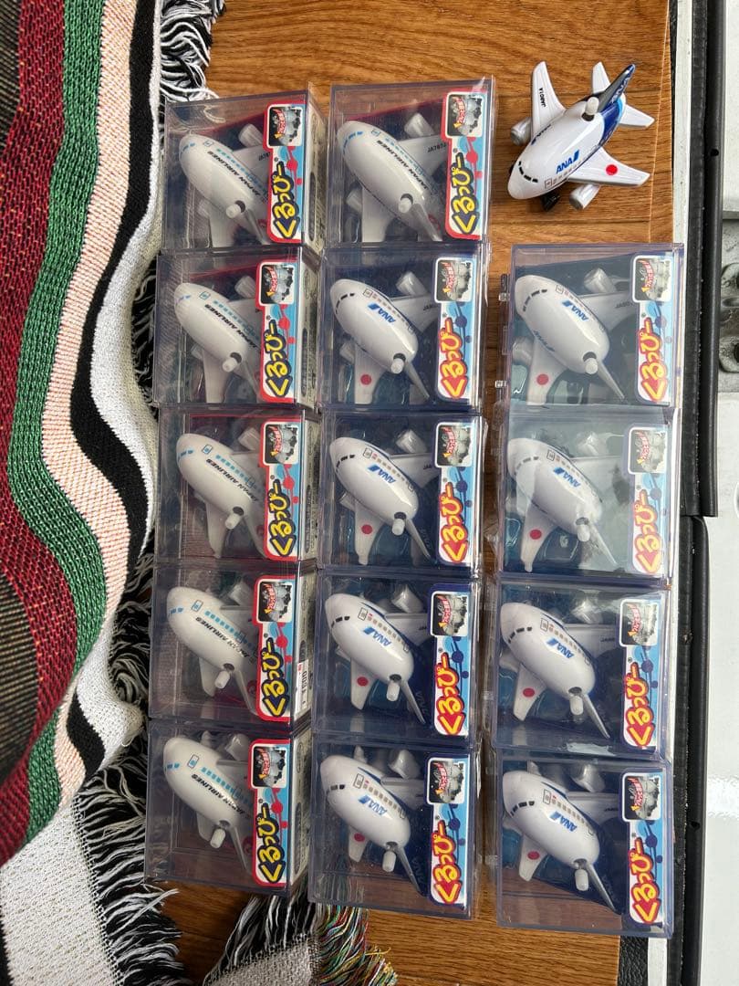 くるっぴー 日本航空・全日空 ミニチュア飛行機 15個セット