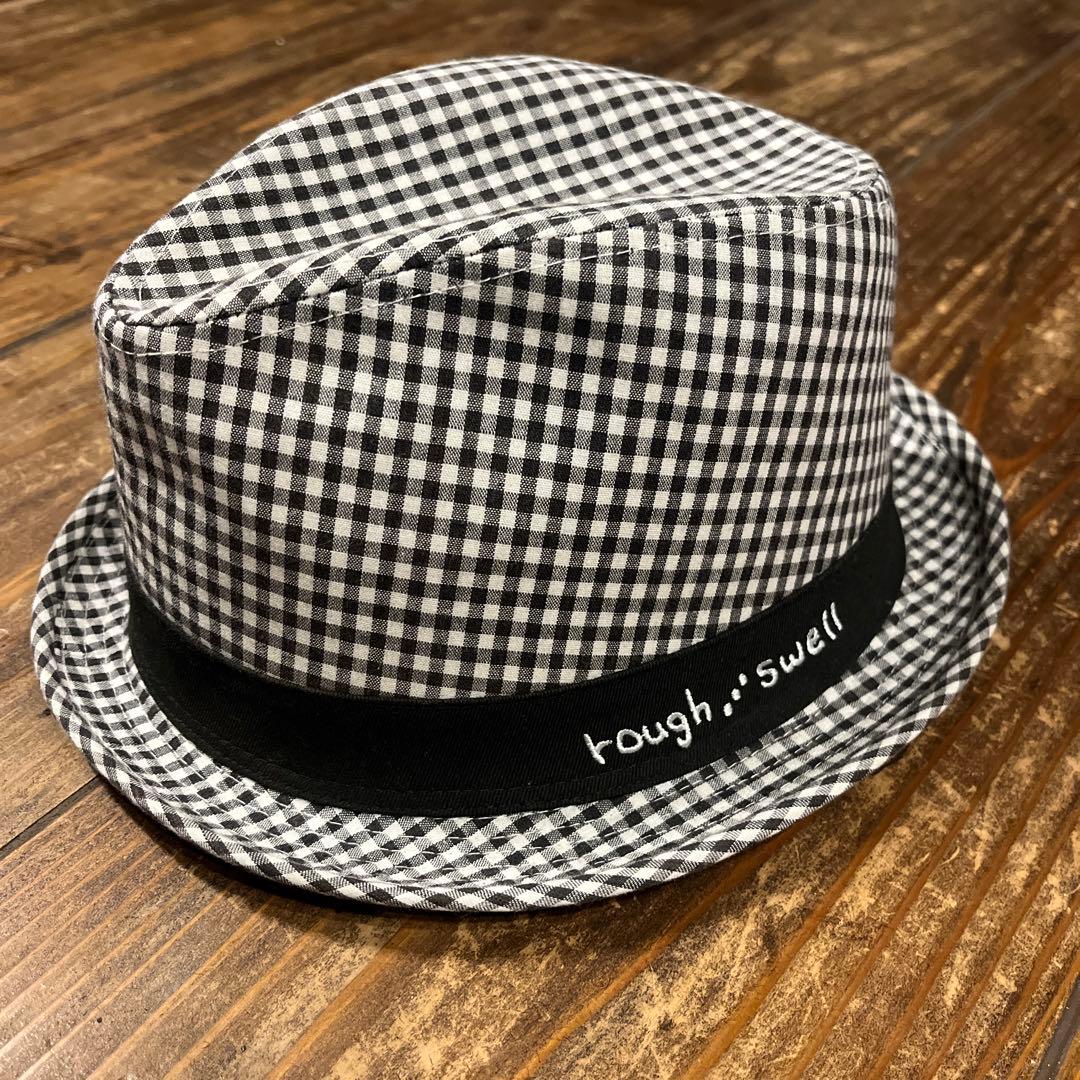 【未使用】rough&swell ラフアンドスウェル ハット チェック