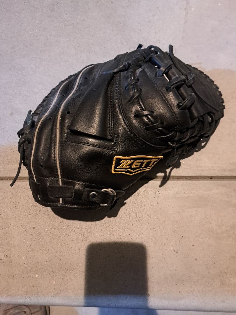 ZETT 軟式キャッチャーミット ブラック デュアルキャッチ