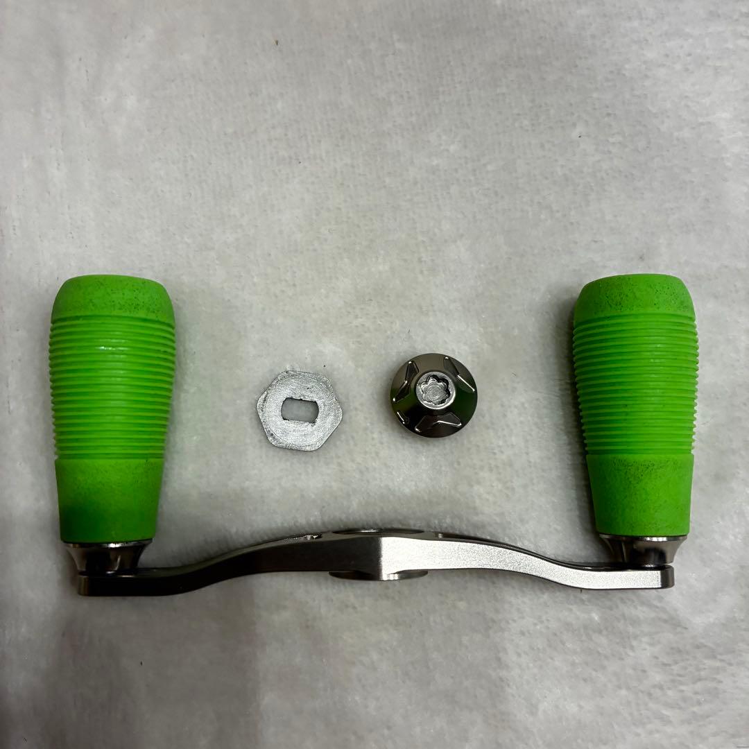 DRT バリアル シルバー 95mm グリーン ホイールキャップ シマノ 左