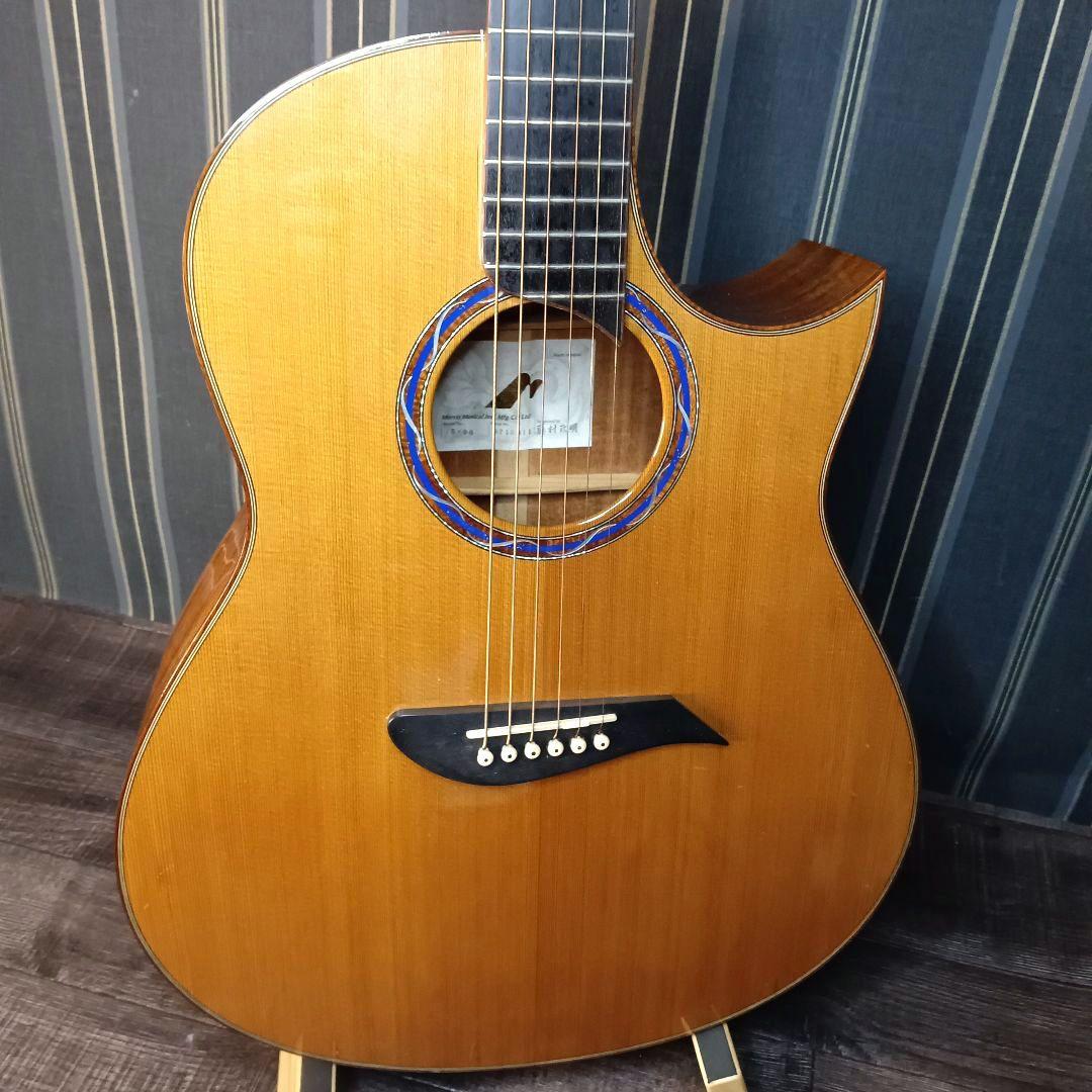 極美品 単板 エレアコ MORRIS S-96 エレキアコースティックギター
