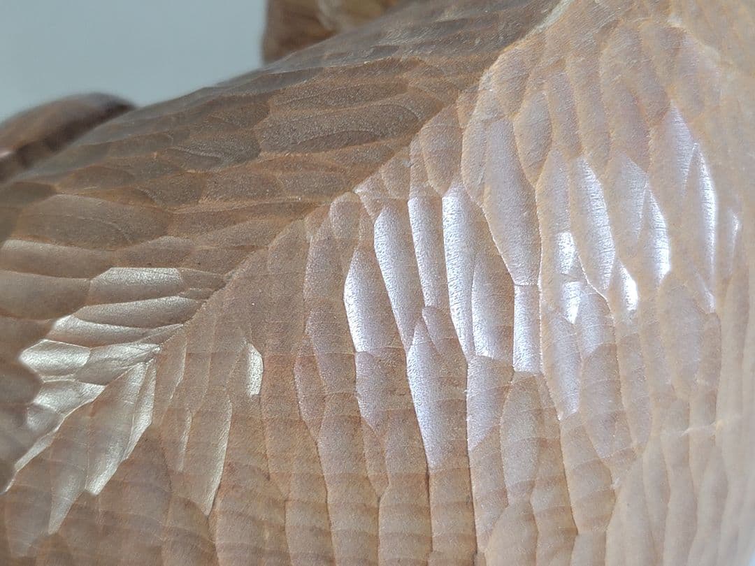 DT539 眠り猫 木彫 置物