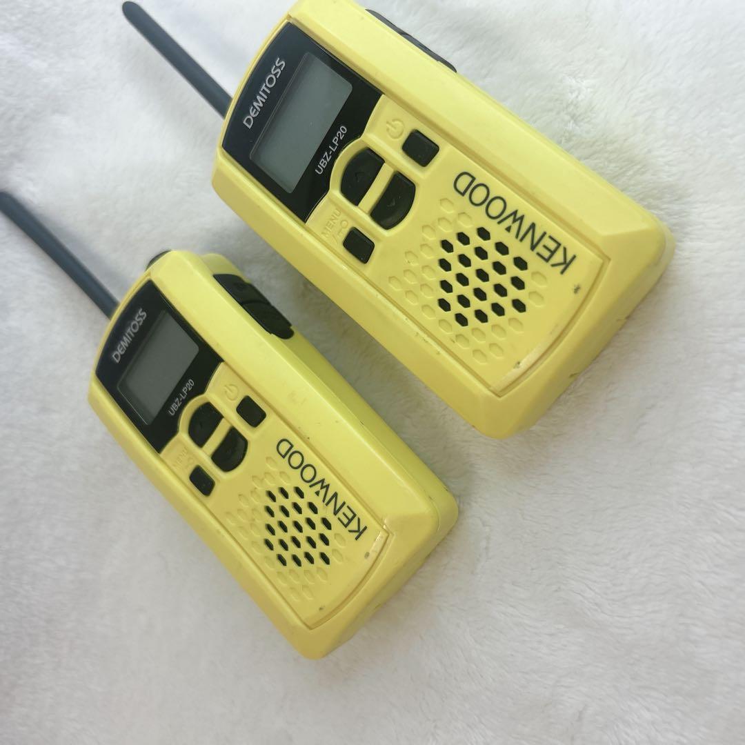 KENWOOD UBZ-LP20 トランシーバー　イエロー　付属品あり‼️