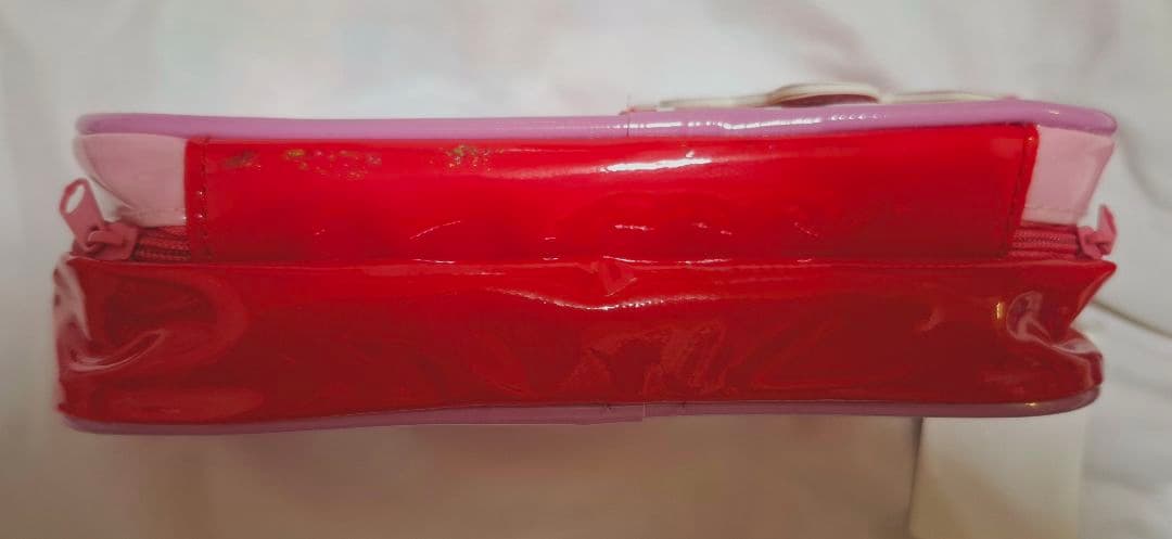 限定！サンスター文具 ディズニーデザインミラー付きペンケース赤系！新品未使用