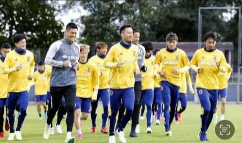 新品未使用　サッカー　日本代表トレーニングウェア　上下セットアップ Mサイズ