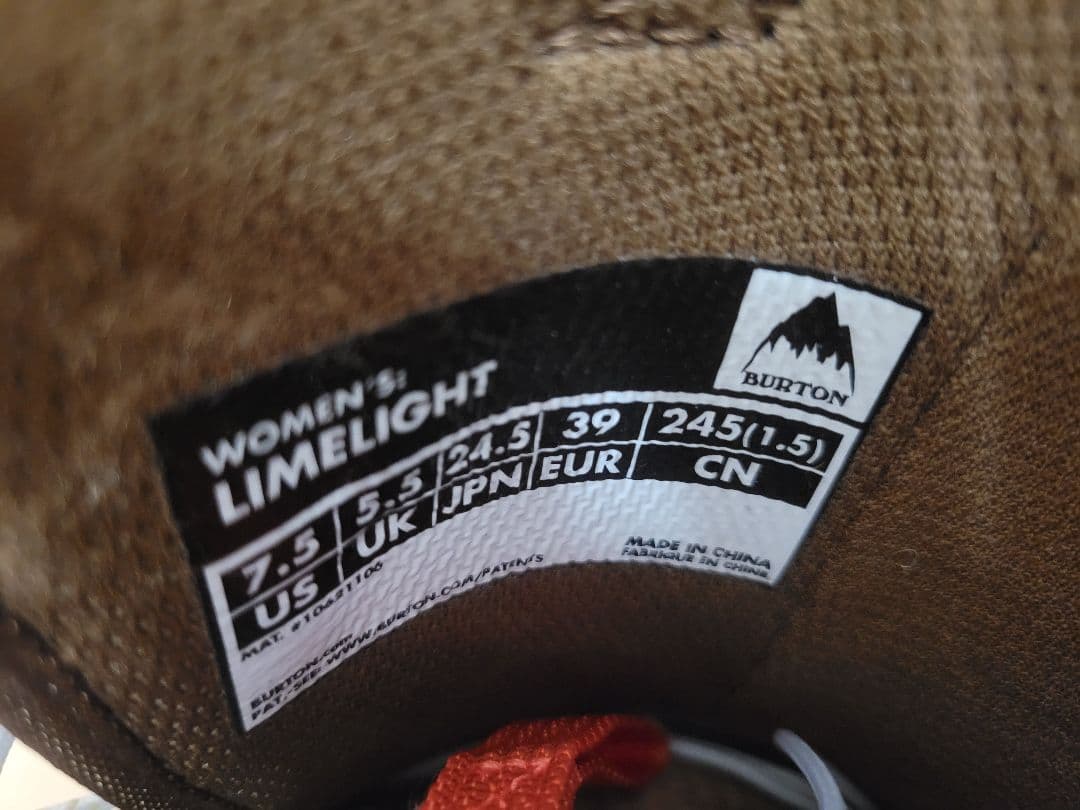 BURTON LIMELIGHT ライムライト スノーボードブーツ 24.5cm