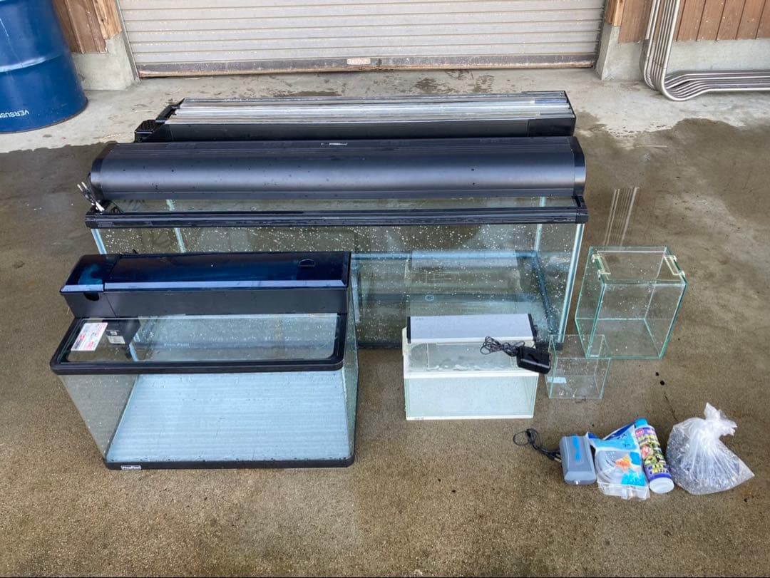 ガラス水槽セット 上部フィルター付き　120cm 熱帯魚