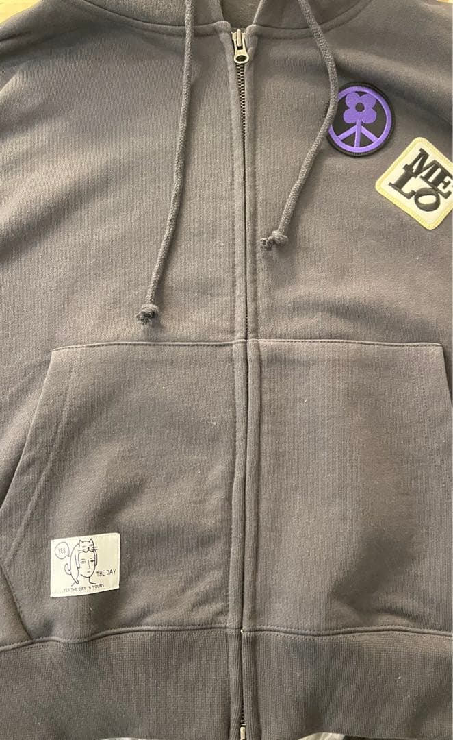 マウスラビット　パーカー　イェソン　韓国　チャコール