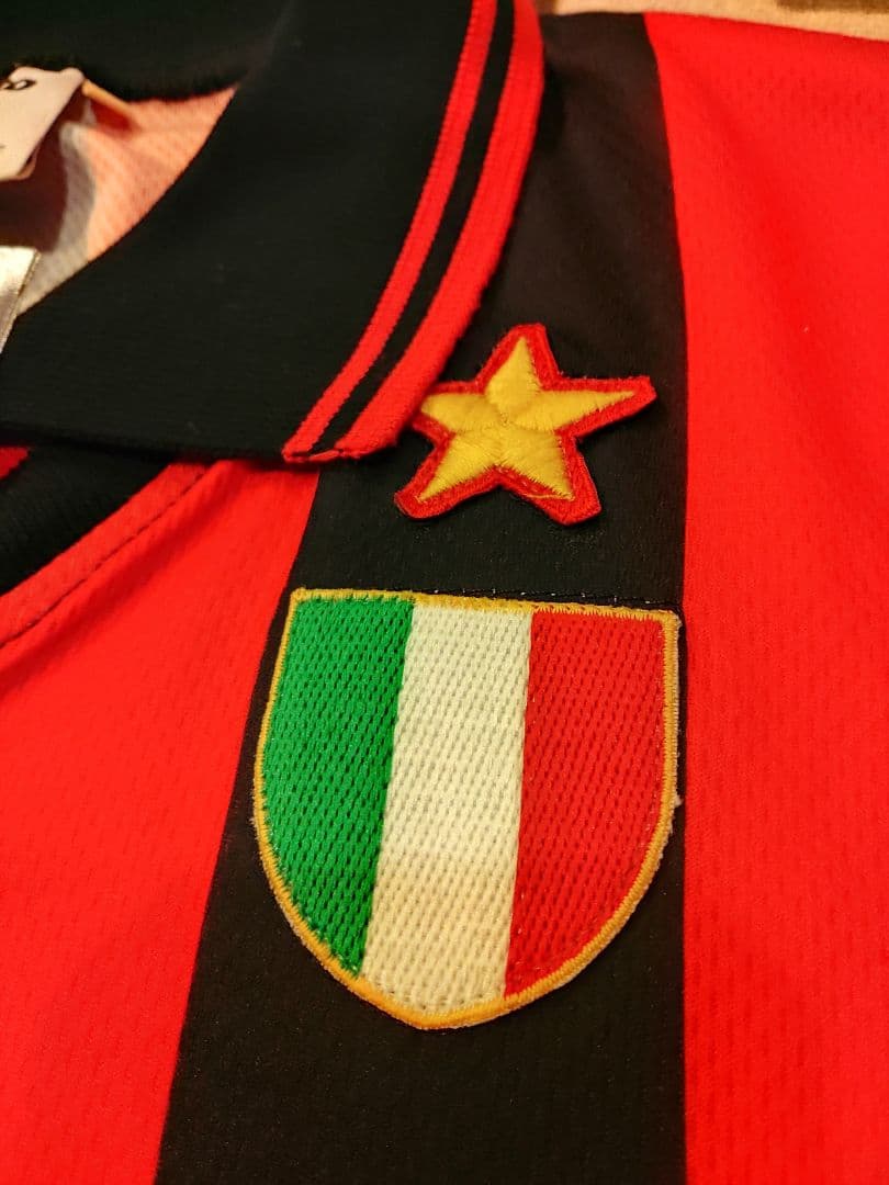 ヴィンテージユニフォームミラン長袖選手用バッジョサイン入り新品タグ付き