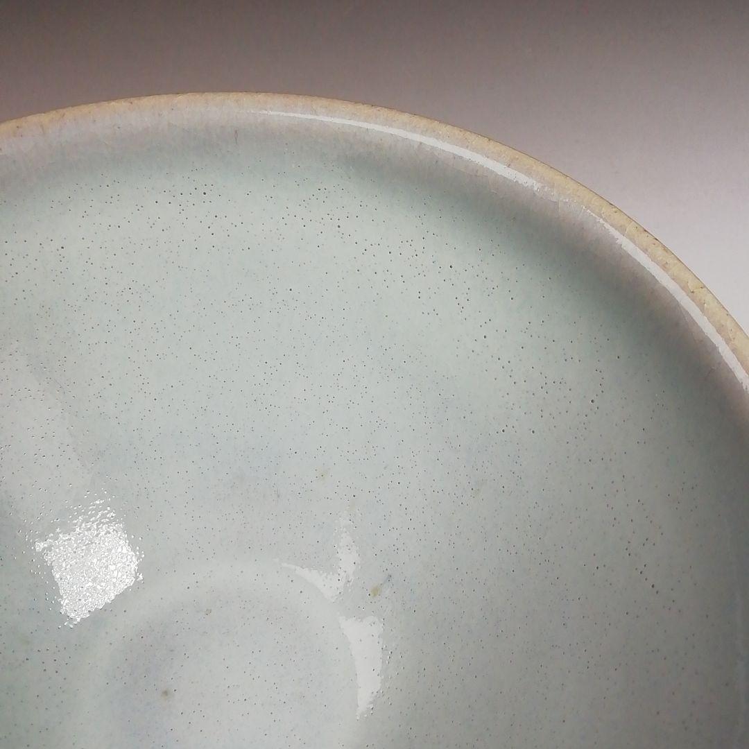 Ｗ１６１　茶碗　『白天目　茶碗』『古狭間窯　加藤菁山 作』『仕覆付』共箱　茶道具