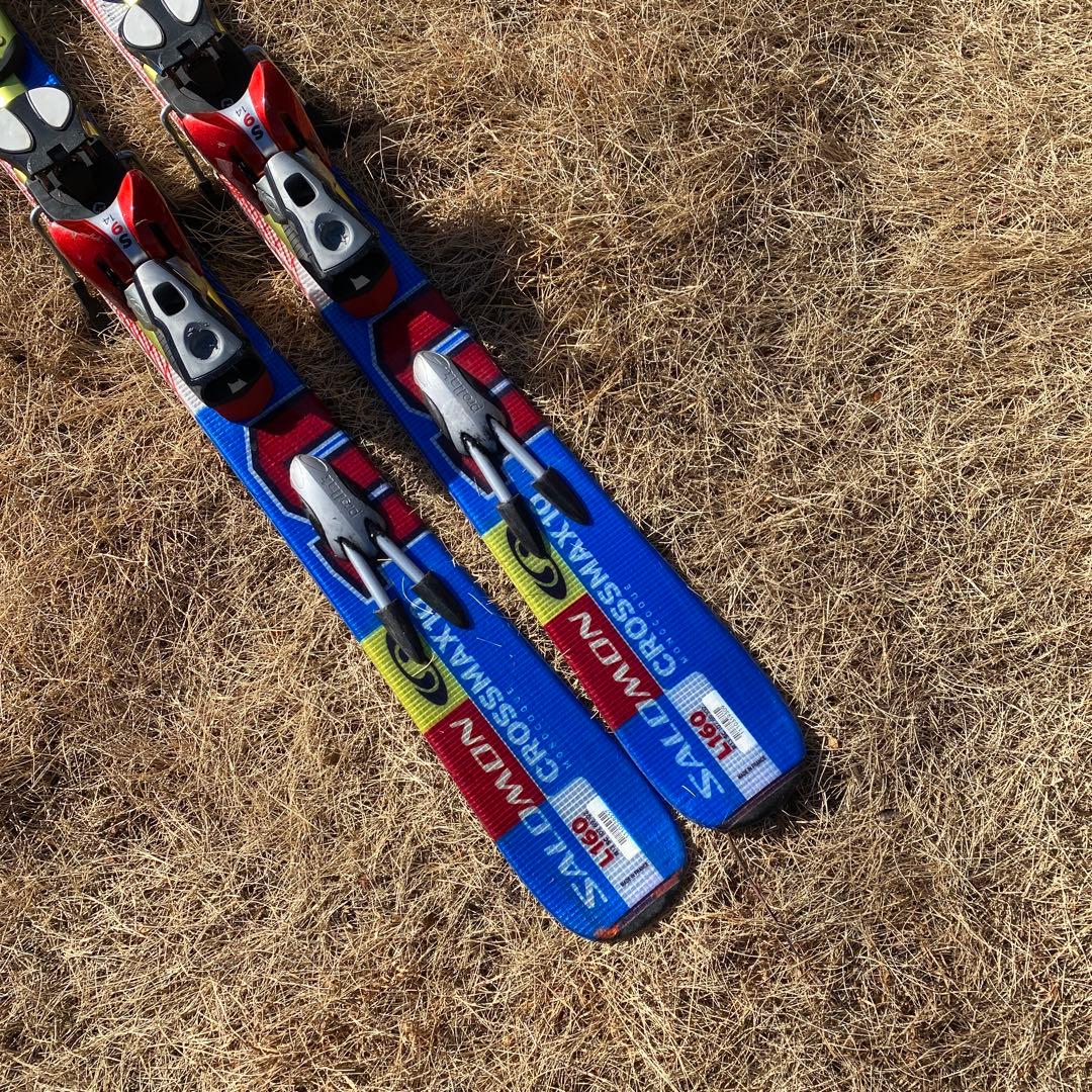 SALOMON CROSSMAX10 L160 スキー板 赤/青/白