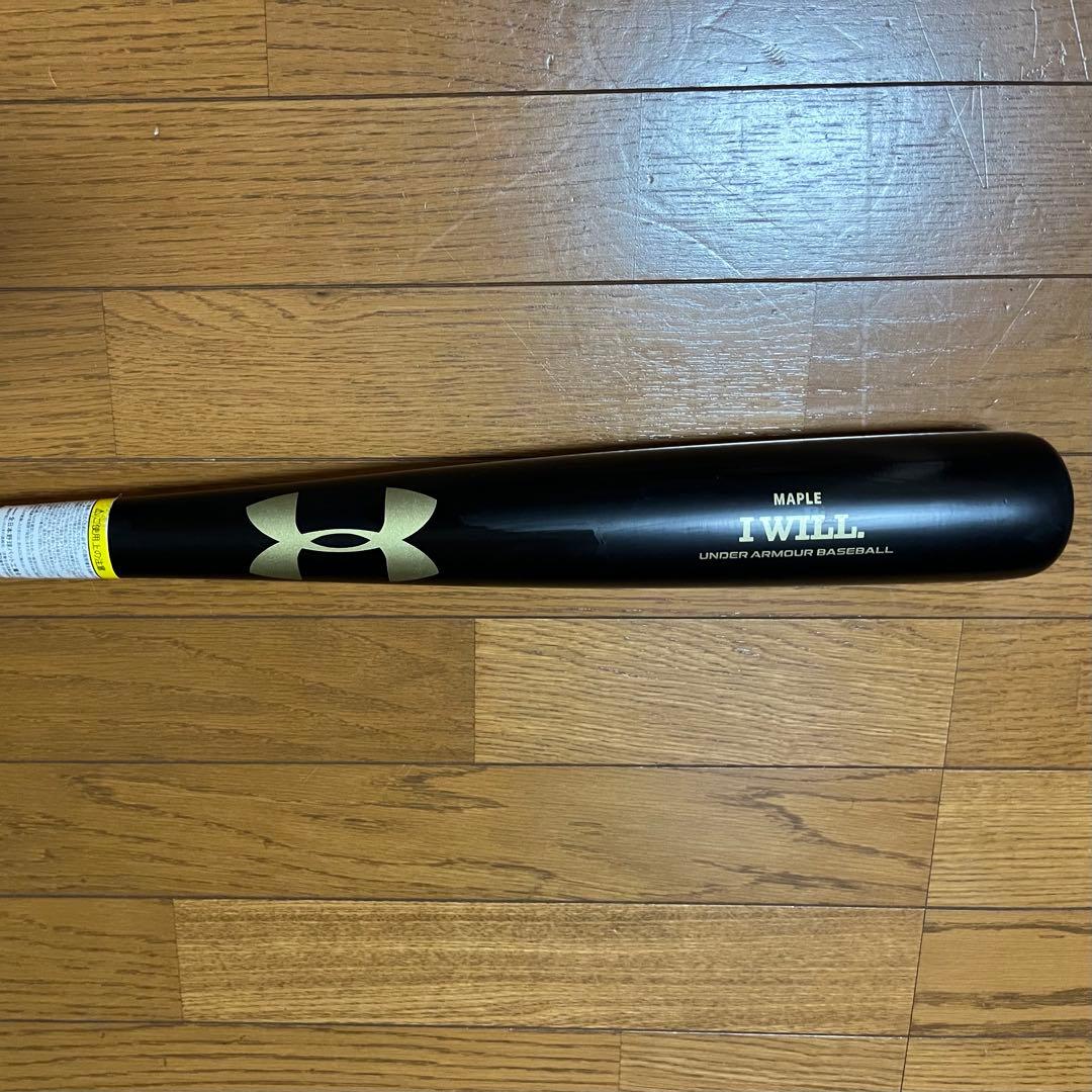 具*言様 アンダーアーマーYY型メイプル軟式木製84cm750g 柳田悠岐選手モ