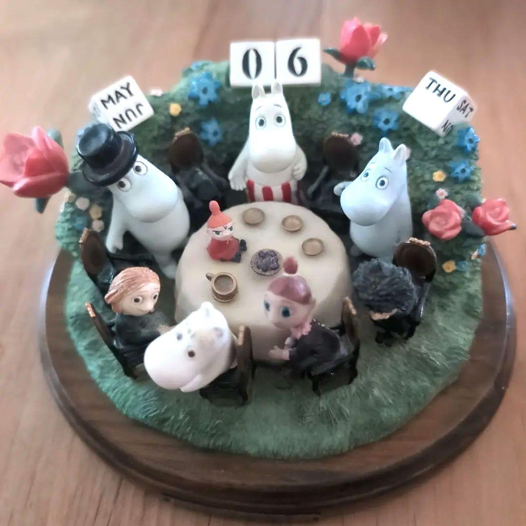 ムーミン　万年カレンダー　リトルミー　スナフキン　置物