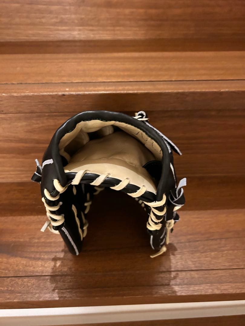 硬式・軟式兼用　黒　ライナーバック　グリス追加済み　投手用