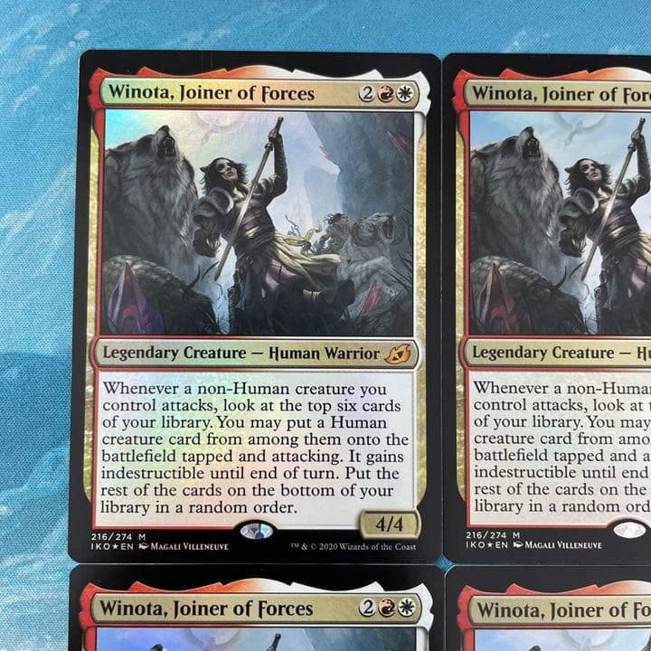 MTG foil 4枚 軍団のまとめ役、ウィノータ