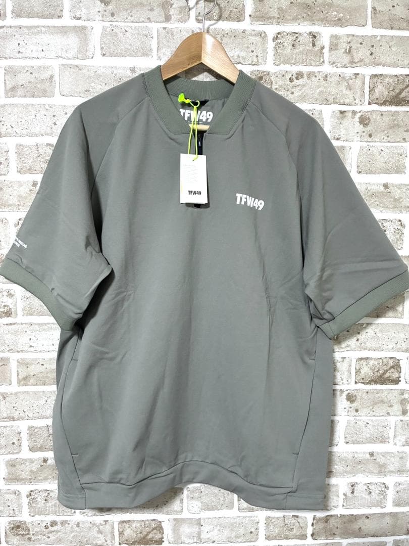 【早い者勝ち✨】新品 TFW49 メンズ 半袖 ハーフジップスウェット XL