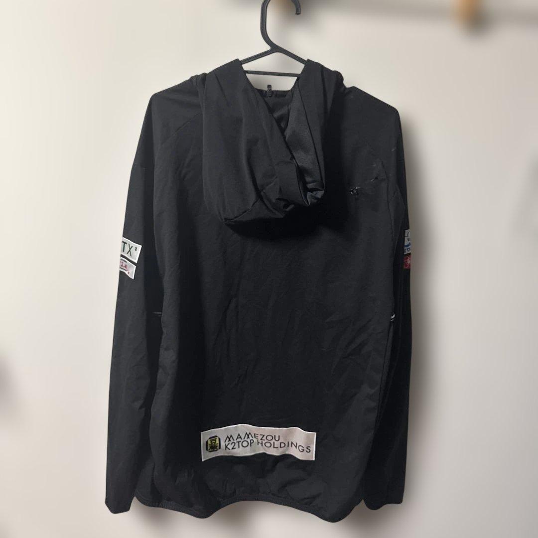 中央大学移動着 ブラックジャケット フード付き