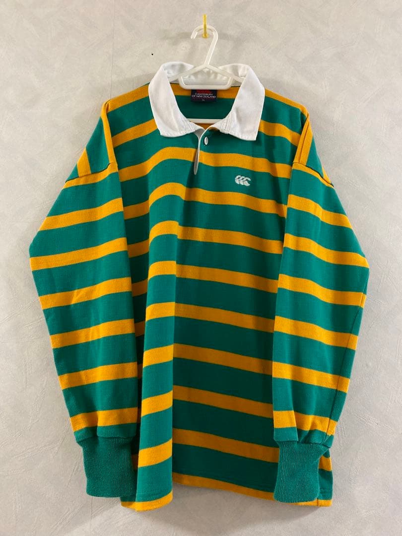 CANTERBURY ラガーシャツ XL 長袖 好配色 ボーダー カンタベリー