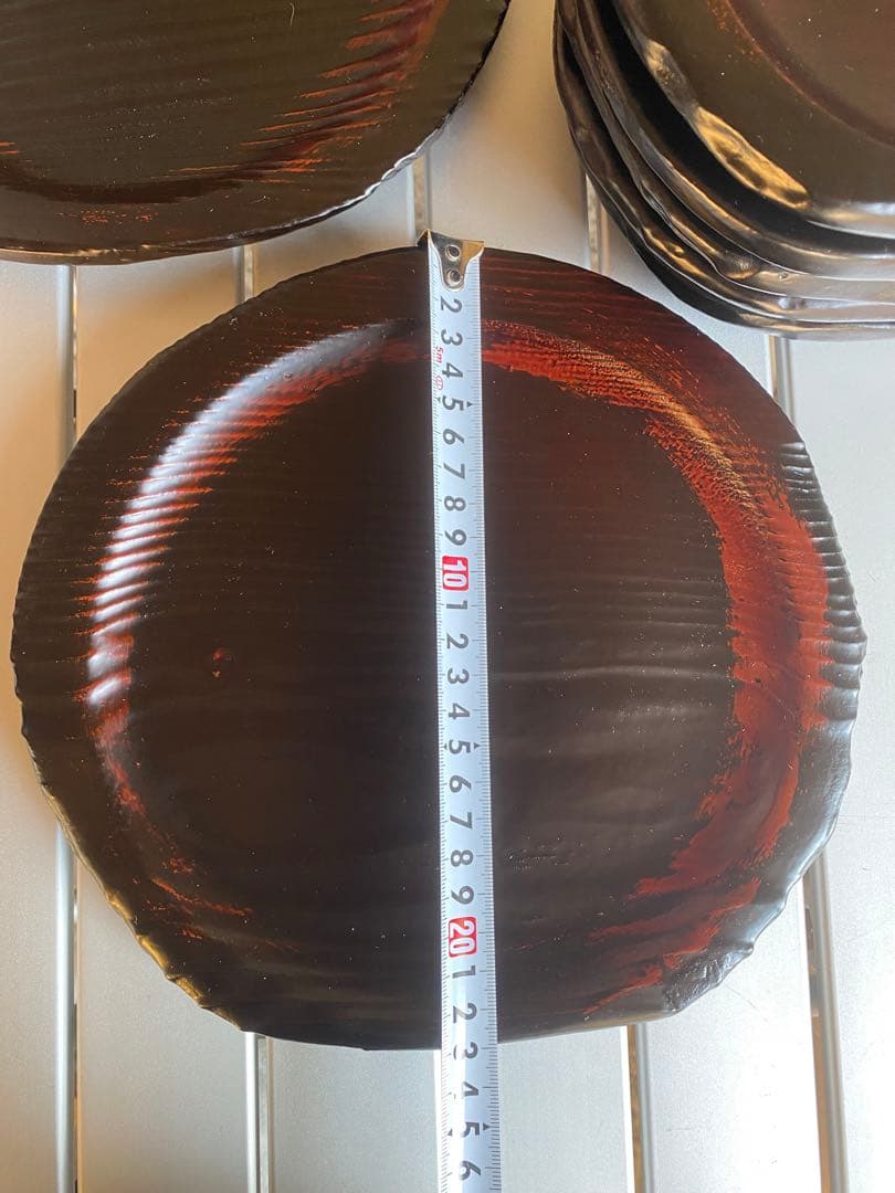 垣内幸彦　康子　銘々皿　漆器　木製皿　和風　伝統工芸　輪島塗　有名作家　中塗漆