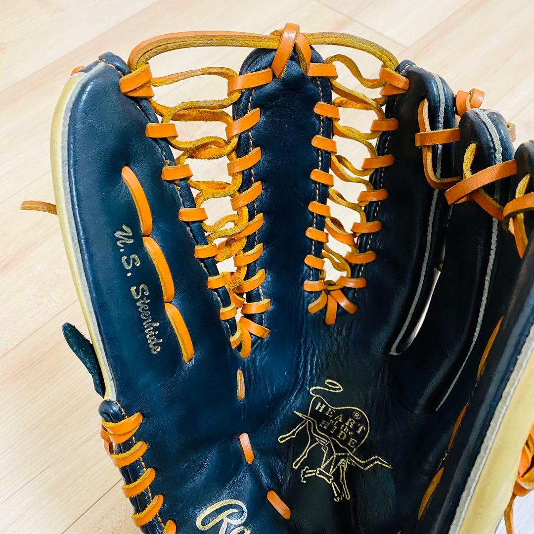 ★美品★ローリングス 一般 軟式グローブ HOH オールラウンド 右投 メジャー