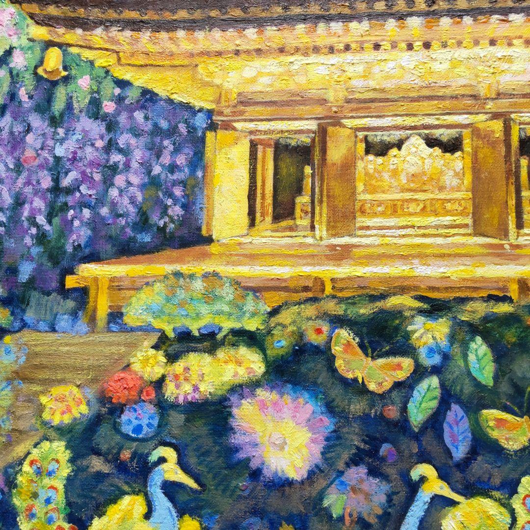 中尊寺金色堂華美心象図 油彩画・油絵