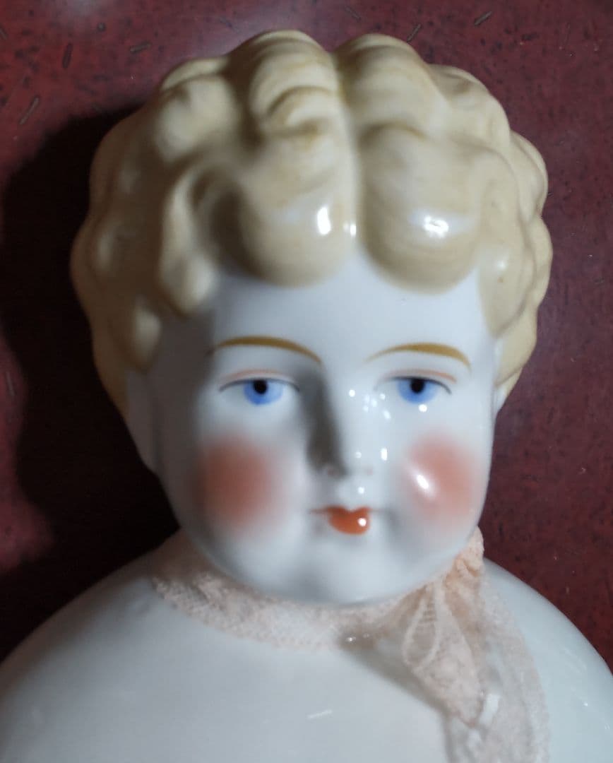フランス　アンティーク　チャイナヘッド　難有り