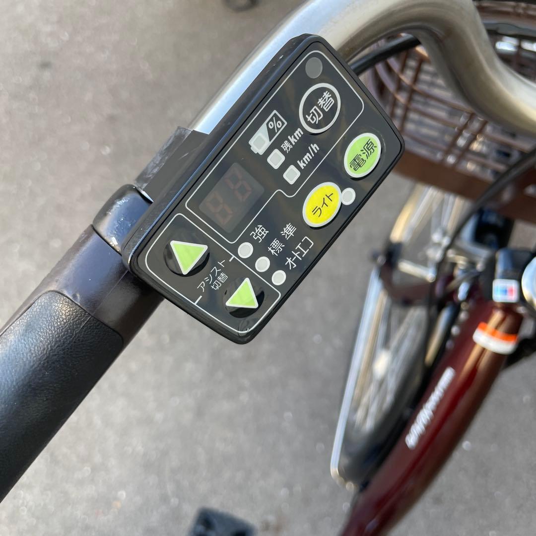 ヤマハ電動アシスト自転車26インチ バッテリー大容量12.3Ahブラウン