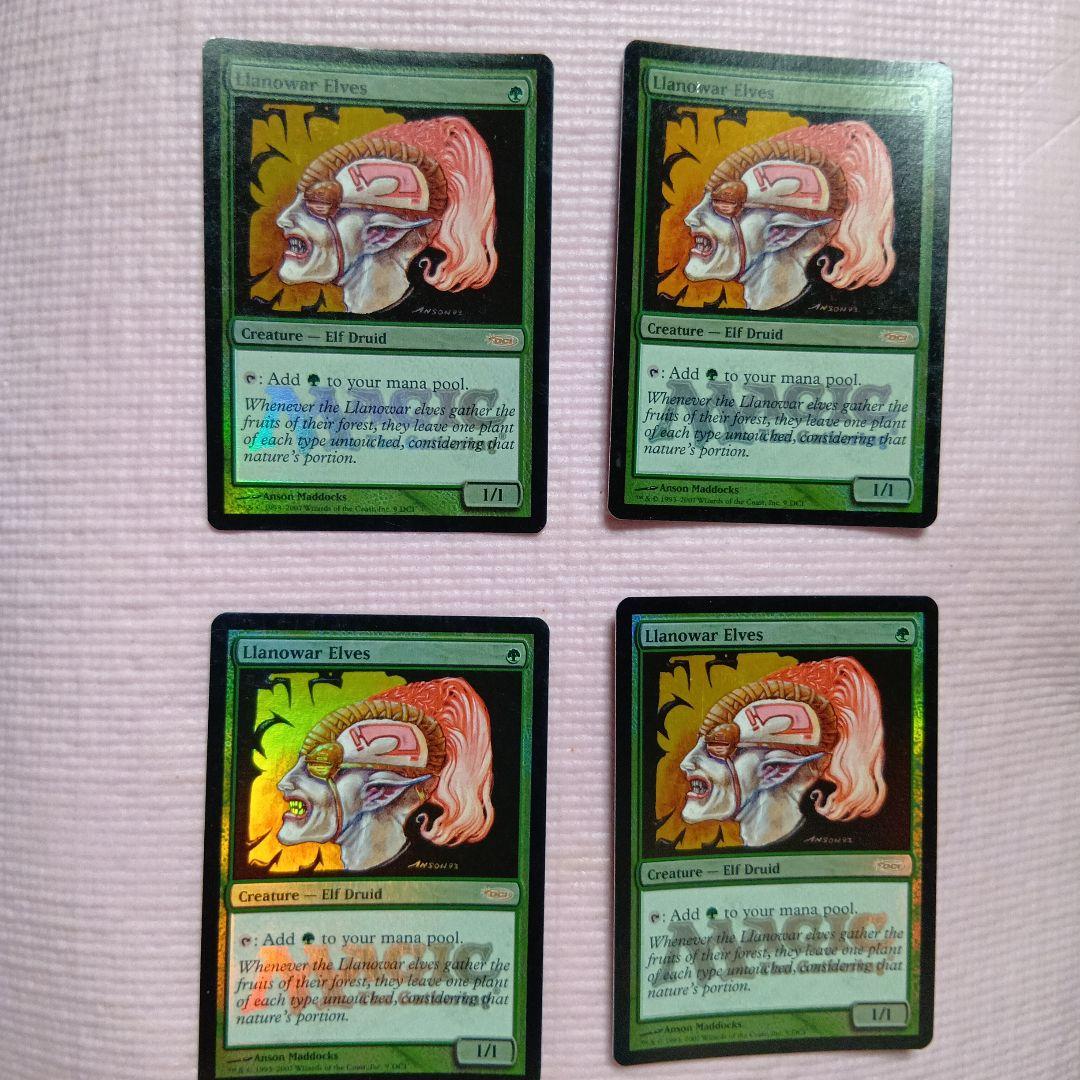 MTG ラノワールのエルフ Foil プロモ 4枚セット 英語