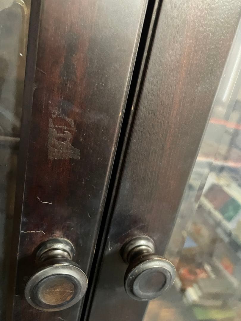 送料無料　北海道民芸家具/キャビネット/食器棚/本棚/カップボード