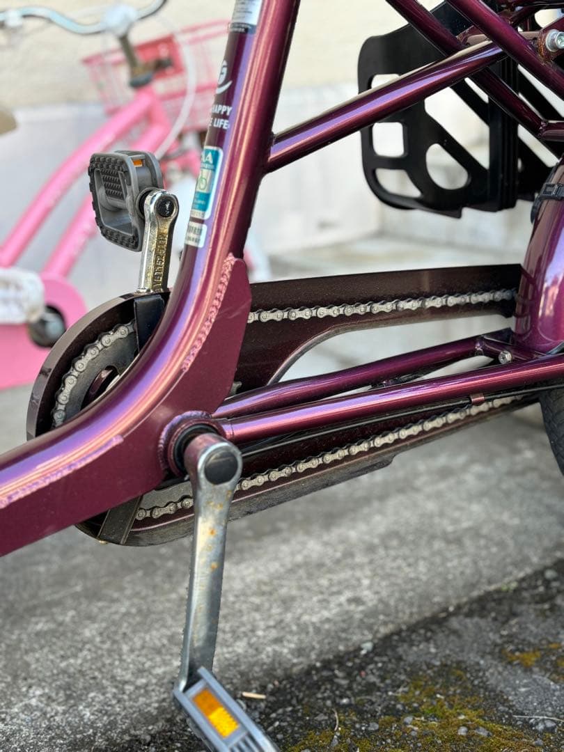 ふらっか〜ずシュシュ　子ども乗せ3人乗り自転車　非電動　20インチ