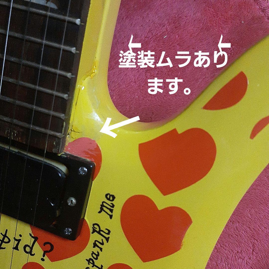 イエローハート・hideモデル。モッキンバードエレキギター。