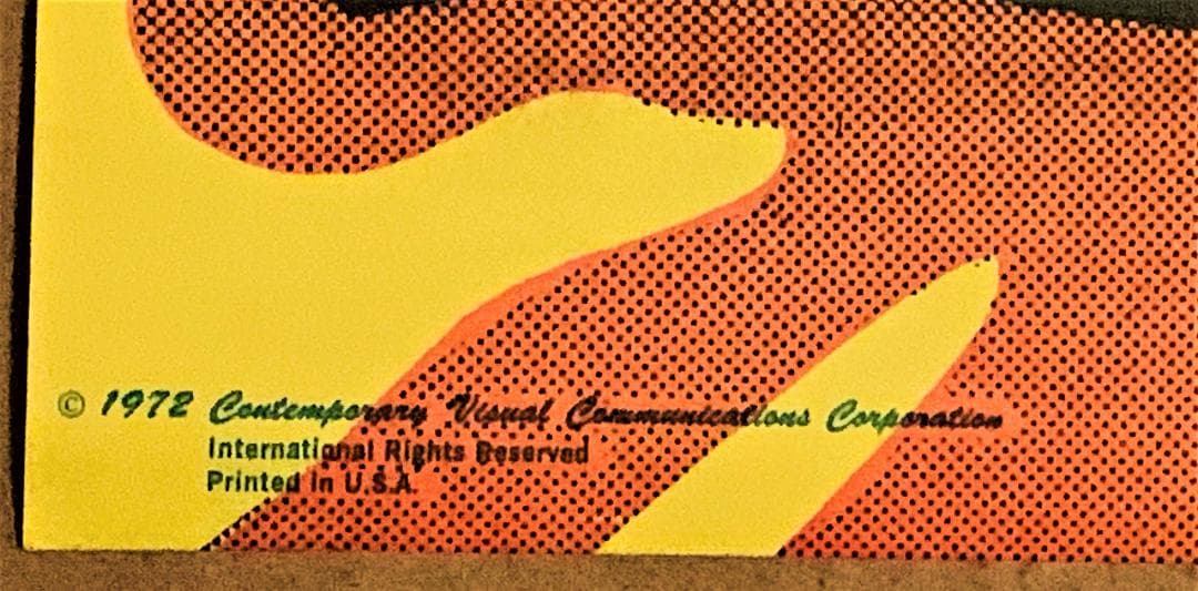 有名デザイン 70’s はげわし コレクティブル ブラックライト ポスター