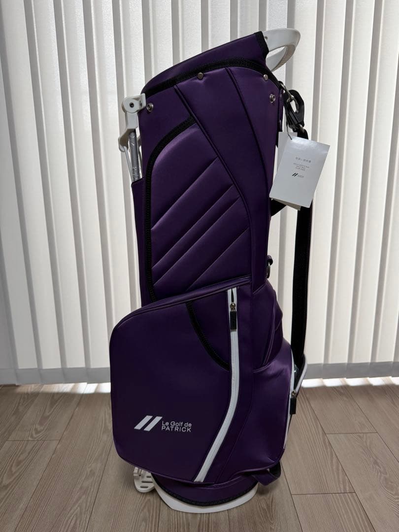 新品未使用　パトリック　キャディバッグ　PATRICK GOLF パープル