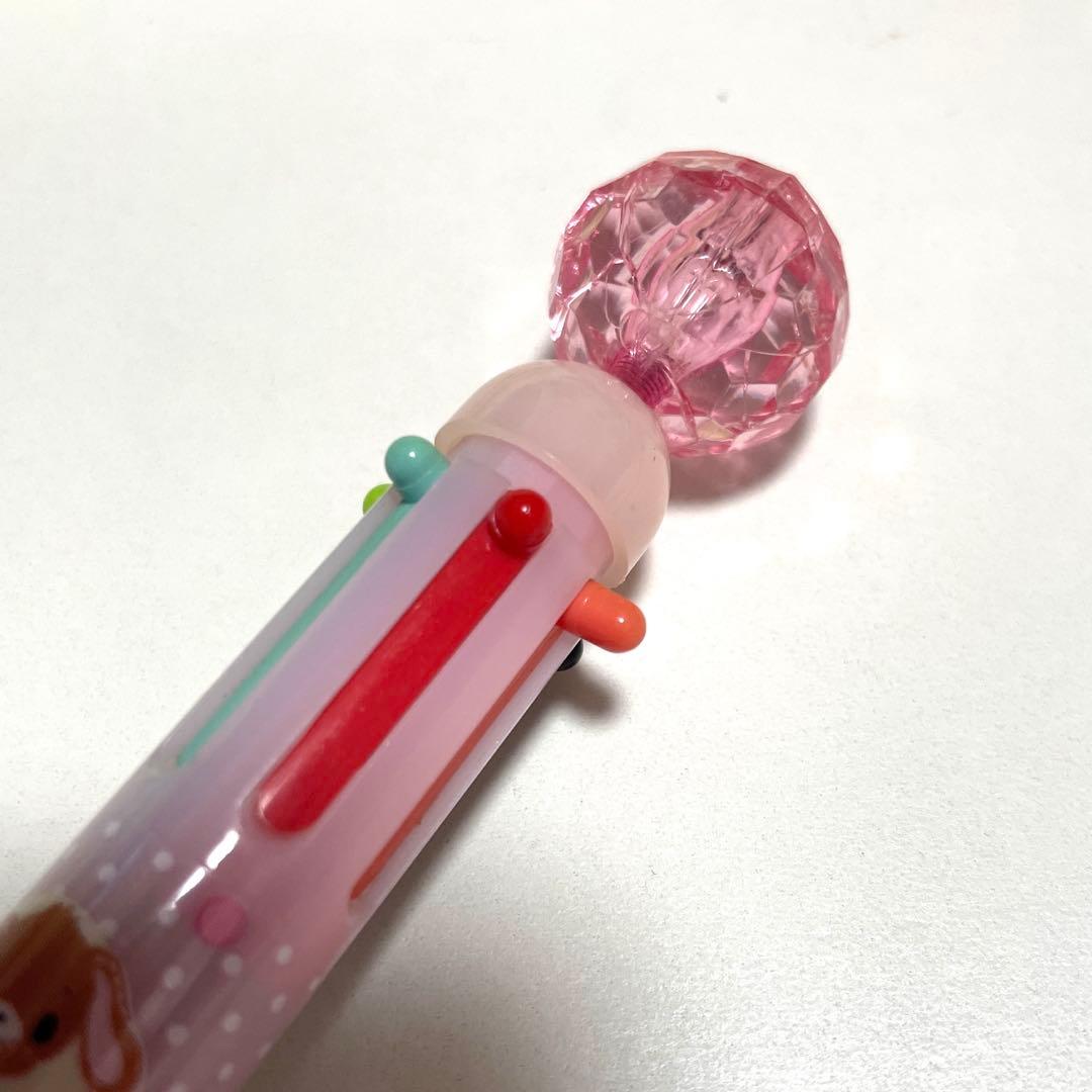 多色ボールペン ピンク　宝石　サンリオ