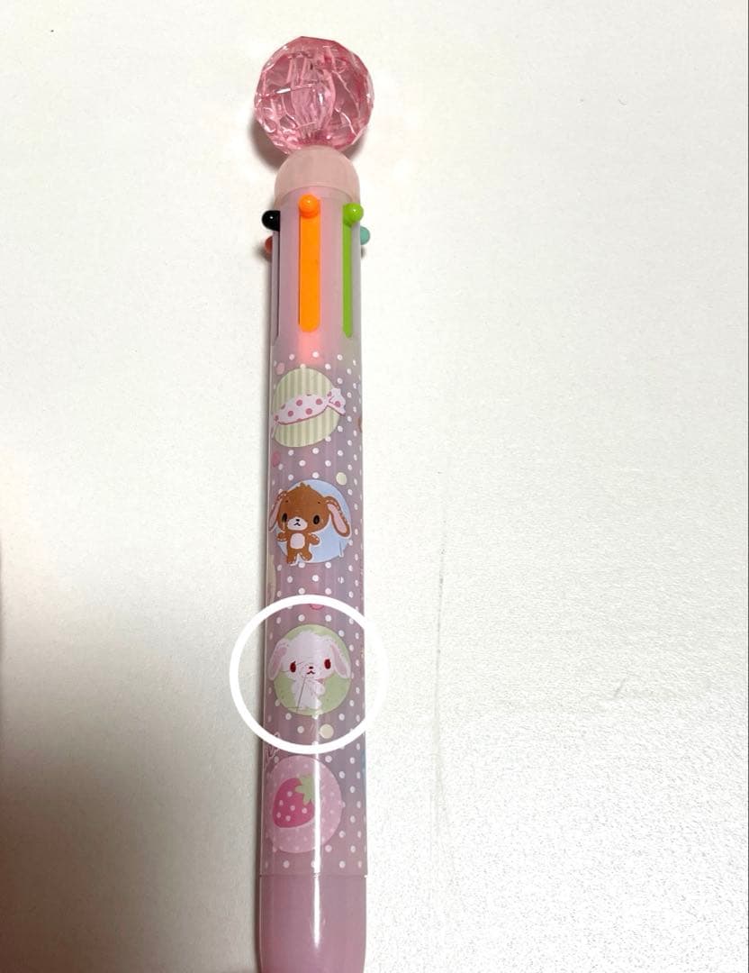 多色ボールペン ピンク　宝石　サンリオ